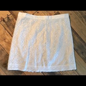 White lace business skirt